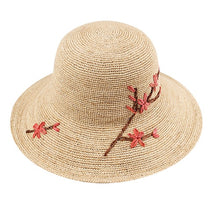 Load image into Gallery viewer, flower summer straw hat