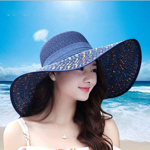 foldable summer bowknot hat