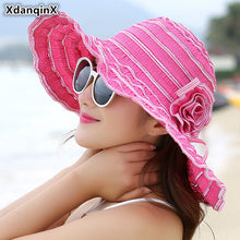 Load image into Gallery viewer, flower summer hat
