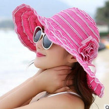 Load image into Gallery viewer, flower summer hat