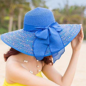 summer bow straw hat