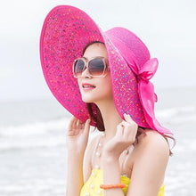 Load image into Gallery viewer, foldable bowknot summer hat