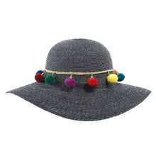 Load image into Gallery viewer, flower summer straw hat
