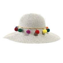 Load image into Gallery viewer, flower summer straw hat