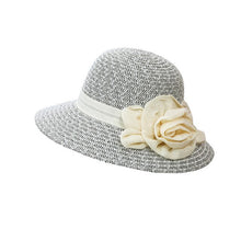 Load image into Gallery viewer, flowers summer straw hat