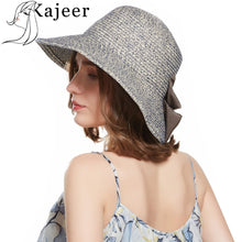 Load image into Gallery viewer, Straw Foldable Summer Hat