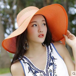 summer bow straw hat