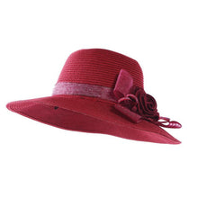 Load image into Gallery viewer, flowers summer straw hat