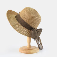 Load image into Gallery viewer, bow summer straw hat