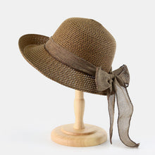 Load image into Gallery viewer, bow summer straw hat