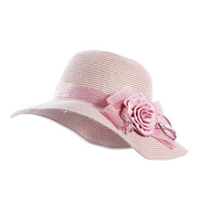 Load image into Gallery viewer, flower summer straw hat